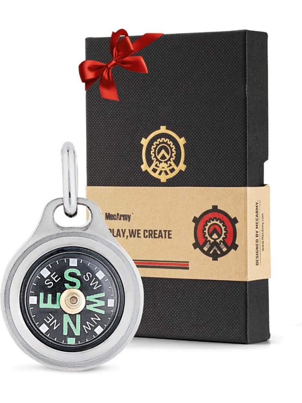 Aesthetic Mini Compass - Waterproof Pocket Keychain for Hiking & Adventure Gifts